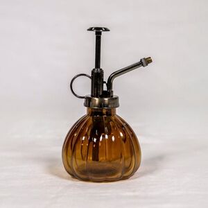 Amber Glass Spray Pump Plant Misting Satering World Market